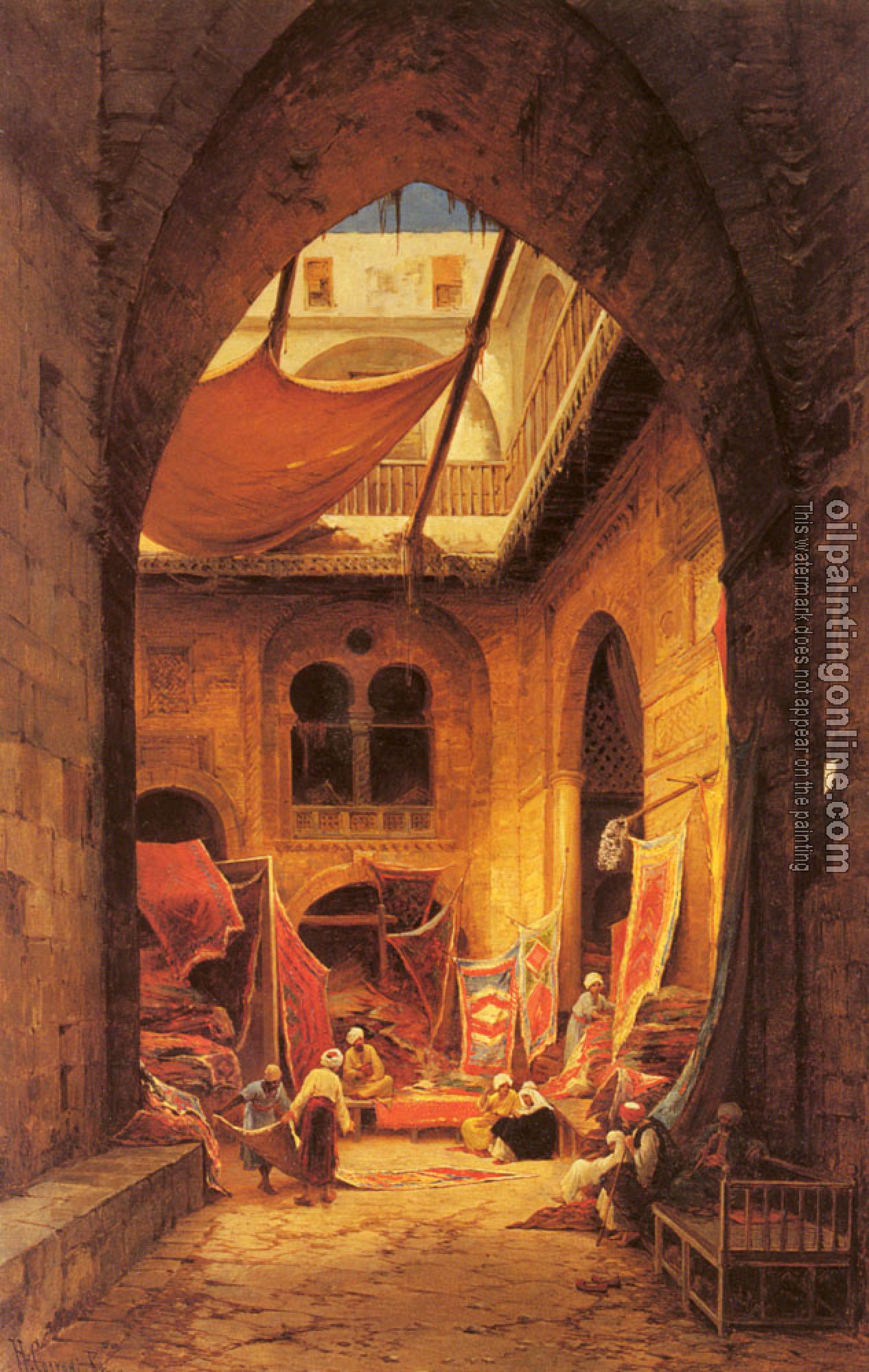 Hermann David Solomon Corrodi - Arab Carpet Merchants